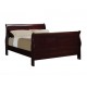 Santee Louis Philippe Full Sleigh Panel Bed