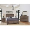 Cool Farmhouse Bedroom w/ Panel Bed