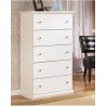 Ashley Bostwick Shoals 5 Drawer Chest (White)