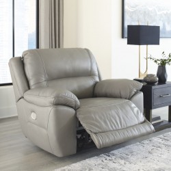 Dunleith Dual Power Leather Recliner