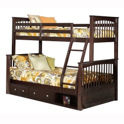 Pulse Wood Bunk Bed with Storage