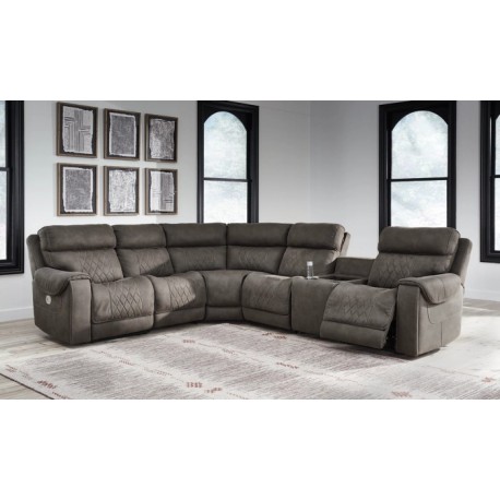 Hoopster 6-Piece Triple Power Reclining Sectional 
