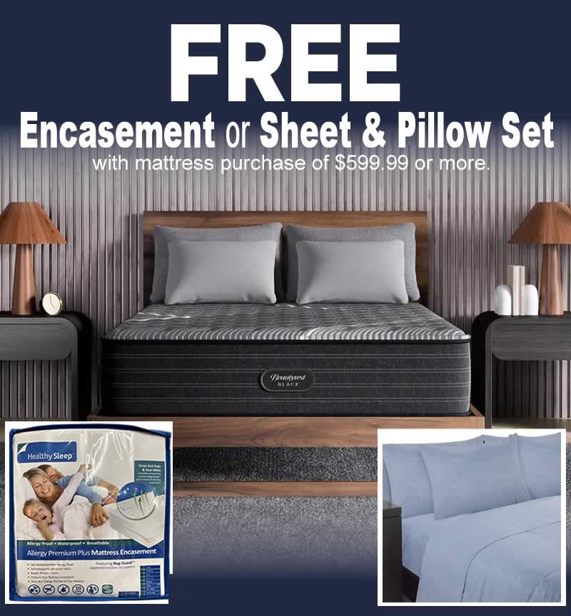 FREE Encasement or Sheet & Pillow Set