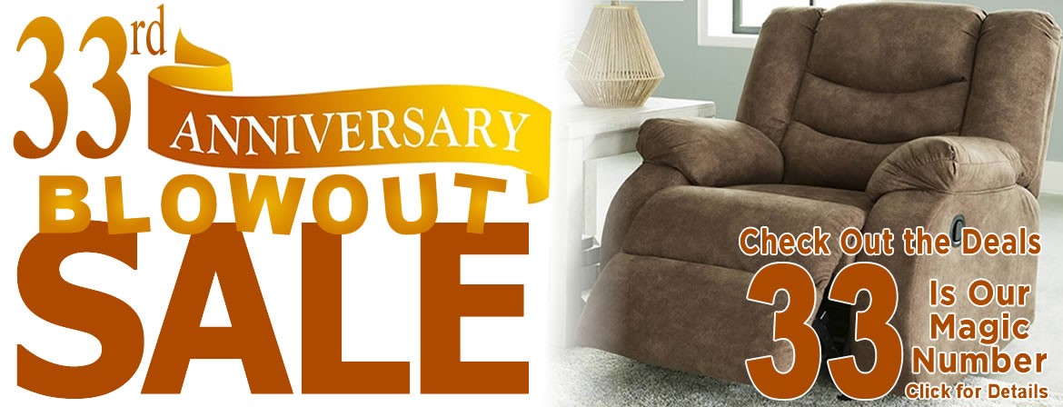 33rd Anniversary Blowout sale