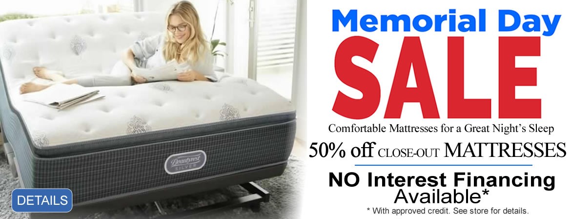 50% OFF Close-Out Mattresses