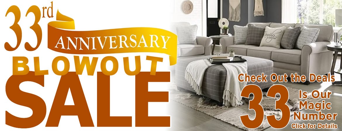 33rd Anniversary Blowout sale