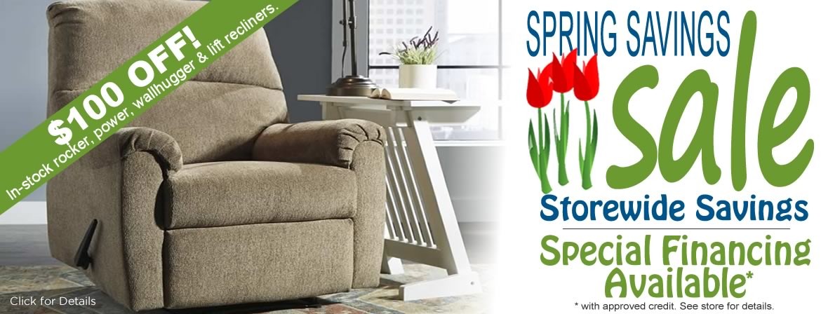Spring Savings Recliner Sale