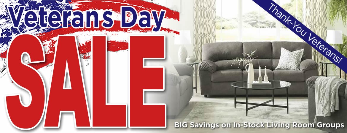 Veterans Day Savings on Living Room Furniture